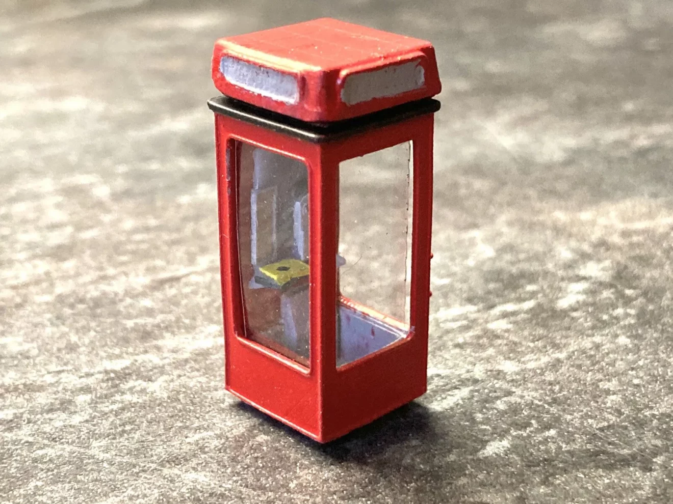 12amodels oo scale 4mm 176 scale british telecom k8 telephone box kiosk kit