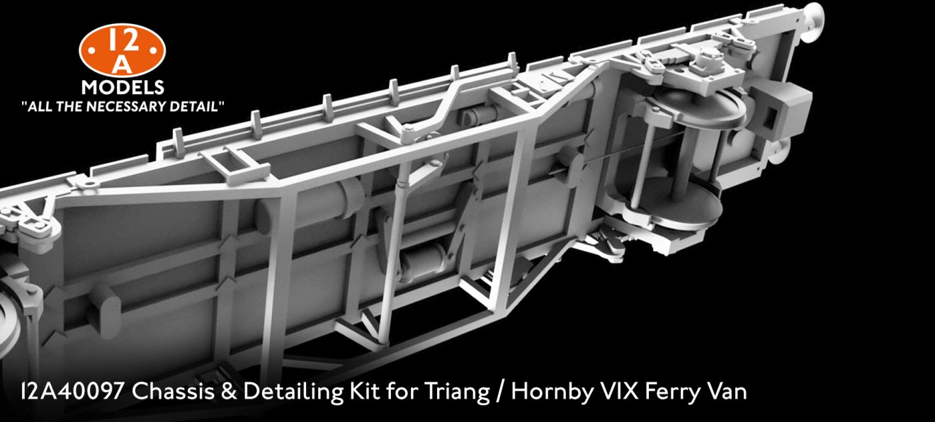 Full Chassis Kit and Body Detailing Kit for Triang VIX Ferry Van - 12A ...